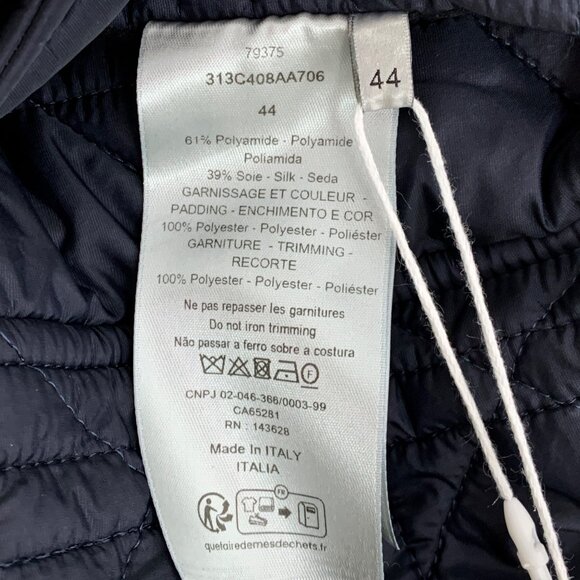 Dior Black diamond-quilted logo badge embroidered hooded long-sleeve jacket - Picture 7 of 8